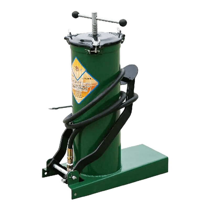 Voetbediende vetinjector van 6 kg dik aluminium