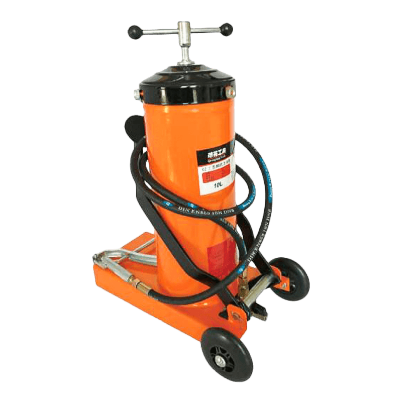 10KG Voetbediende vetinjector met pistool met rechte handgreep